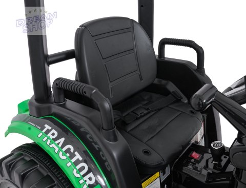 Pojazd MEGA Traktor D68 Z Przyczepką Zielony Pojazd MEGA Traktor D68 Z Przyczepką Zielony