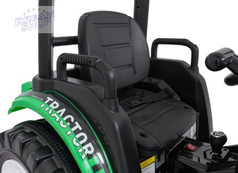 Pojazd MEGA Traktor D68 Z Przyczepką Zielony Pojazd MEGA Traktor D68 Z Przyczepką Zielony