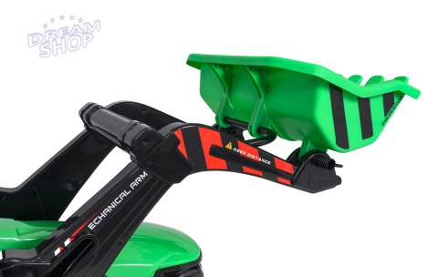 Pojazd MEGA Traktor D68 Z Przyczepką Zielony Pojazd MEGA Traktor D68 Z Przyczepką Zielony