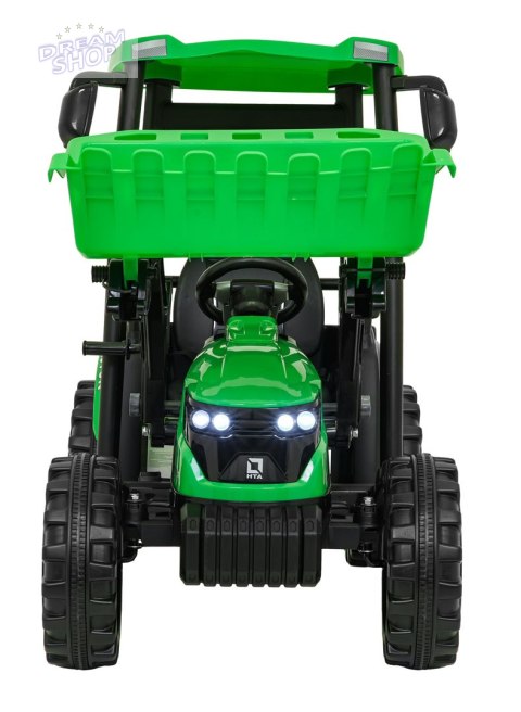 Pojazd MEGA Traktor D68 Z Przyczepką Zielony Pojazd MEGA Traktor D68 Z Przyczepką Zielony