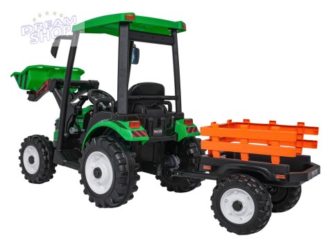 Pojazd MEGA Traktor D68 Z Przyczepką Zielony Pojazd MEGA Traktor D68 Z Przyczepką Zielony