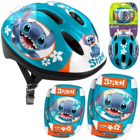 Regulowany zestaw ochronny S Kask + ochraniacze Disney STITCH SP0841 Regulowany zestaw ochronny S Kask + ochraniacze Disney STITCH SP0841