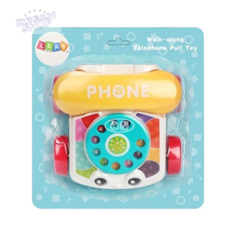 Telefon Na Kółkach Do Ciągnięcia Interaktywny Kolorowy Telefon Na Kółkach Do Ciągnięcia Interaktywny Kolorowy