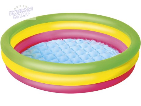 Bestway tęczowy basen dmuchany brodzik basenik 102cm miękkie dno 51104 Bestway tęczowy basen dmuchany brodzik basenik 102cm miękkie dno 51104