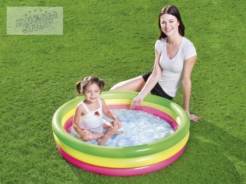 Bestway tęczowy basen dmuchany brodzik basenik 102cm miękkie dno 51104 Bestway tęczowy basen dmuchany brodzik basenik 102cm miękkie dno 51104