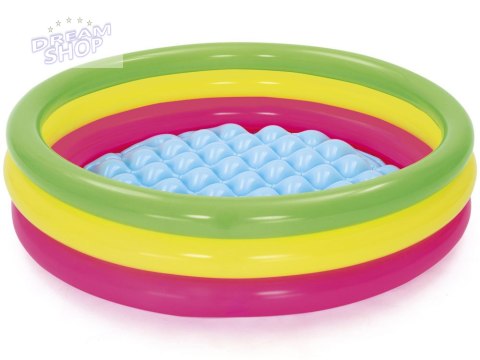 Bestway tęczowy basen dmuchany brodzik basenik 102cm miękkie dno 51104 Bestway tęczowy basen dmuchany brodzik basenik 102cm miękkie dno 51104