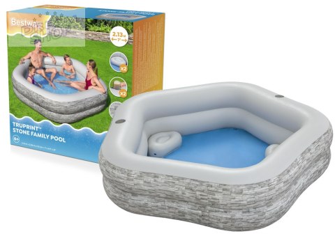 Dmuchany Basen Ogrodowy 213x 206x 53 cm Bestway 54423 Dmuchany Basen Ogrodowy 213x 206x 53 cm Bestway 54423