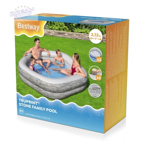 Dmuchany Basen Ogrodowy 213x 206x 53 cm Bestway 54423 Dmuchany Basen Ogrodowy 213x 206x 53 cm Bestway 54423