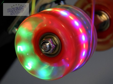 Fiszka LED Deskorolka ze Świecącymi Kółkami do jazdy w Skateparku SP0825