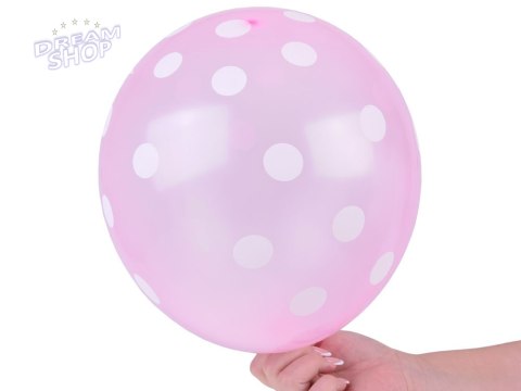 Kolorowe Balony w białe kropki zestaw 100 sztuk ZA5568 Kolorowe Balony w białe kropki zestaw 100 sztuk ZA5568