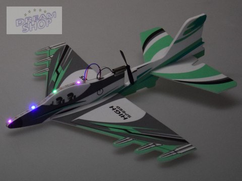 Składany lekki samolot z pianki lata świeci LED śmigło ładownie USB ZA5583 Składany lekki samolot z pianki lata świeci LED śmigło ładownie USB ZA5583