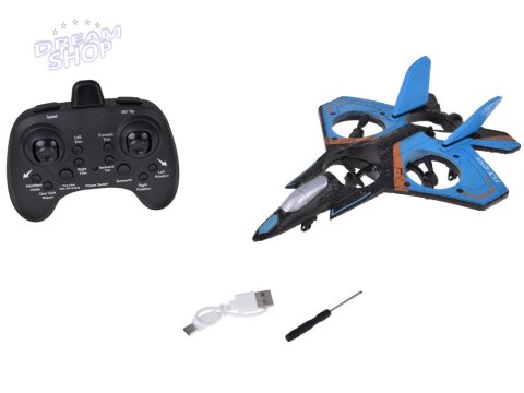 Zdalnie sterowany dron Quadcopter - pojazd latający + kolorowe diody RC0701 Zdalnie sterowany dron Quadcopter - pojazd latający + kolorowe diody RC0701