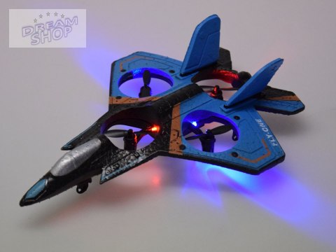 Zdalnie sterowany dron Quadcopter - pojazd latający + kolorowe diody RC0701 Zdalnie sterowany dron Quadcopter - pojazd latający + kolorowe diody RC0701