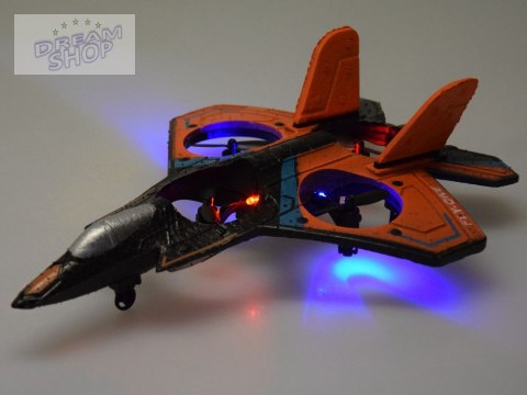 Zdalnie sterowany dron Quadcopter - pojazd latający + kolorowe diody RC0701 Zdalnie sterowany dron Quadcopter - pojazd latający + kolorowe diody RC0701