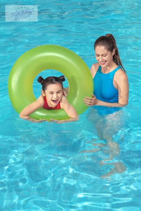 Dmuchane Koło Do Pływania Zielone 76 cm Bestway 36024 Dmuchane Koło Do Pływania Zielone 76 cm Bestway 36024