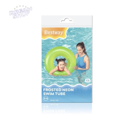 Dmuchane Koło Do Pływania Zielone 76 cm Bestway 36024 Dmuchane Koło Do Pływania Zielone 76 cm Bestway 36024