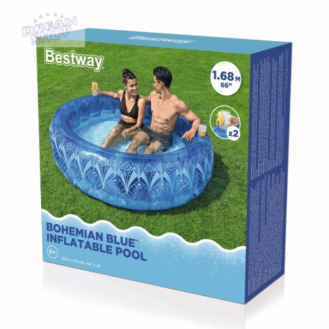 Dmuchany Basen 168 x 53 cm Niebieski Bestway 54479 Dmuchany Basen 168 x 53 cm Niebieski Bestway 54479