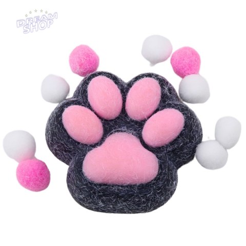 Gniotek Kocia Łapka Zabawka Antystresowa Sensoryczna Sierść Squishy Czarna Gniotek Kocia Łapka Zabawka Antystresowa Sensoryczna Sierść Squishy Czarna