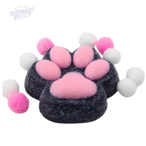 Gniotek Kocia Łapka Zabawka Antystresowa Sensoryczna Sierść Squishy Czarna Gniotek Kocia Łapka Zabawka Antystresowa Sensoryczna Sierść Squishy Czarna