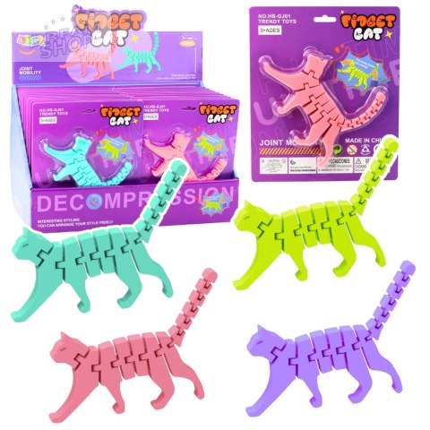 Kot Puzzle Fidget 3D Układanka Elastyczny Do Wyginania Mix Kot Puzzle Fidget 3D Układanka Elastyczny Do Wyginania Mix