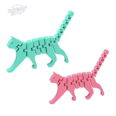 Kot Puzzle Fidget 3D Układanka Elastyczny Do Wyginania Mix Kot Puzzle Fidget 3D Układanka Elastyczny Do Wyginania Mix