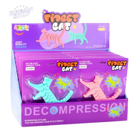 Kot Puzzle Fidget 3D Układanka Elastyczny Do Wyginania Mix Kot Puzzle Fidget 3D Układanka Elastyczny Do Wyginania Mix