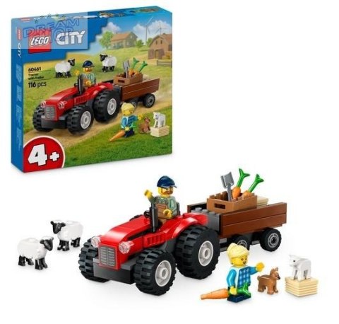 LEGO(R) CITY 60461 (8szt) Czerwony traktor z przycz.