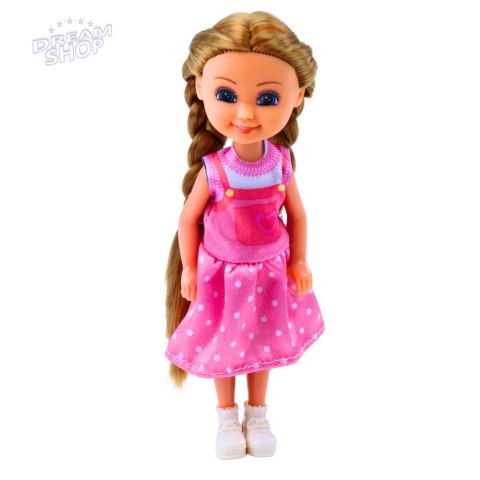 Mini Laleczka Z Długimi Włosami W Sukience 15cm Mix Mini Laleczka Z Długimi Włosami W Sukience 15cm Mix