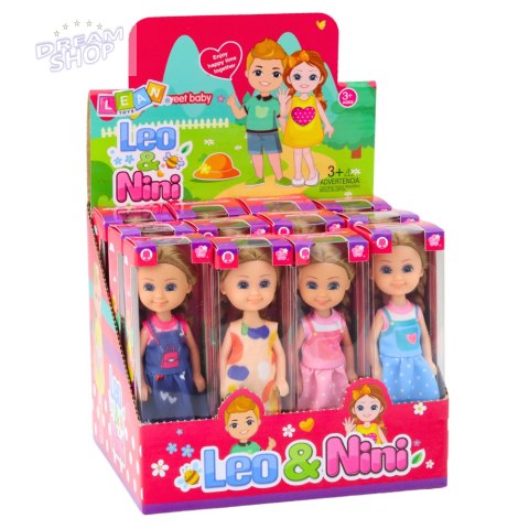 Mini Laleczka Z Długimi Włosami W Sukience 15cm Mix Mini Laleczka Z Długimi Włosami W Sukience 15cm Mix