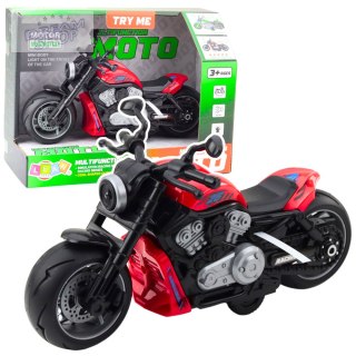Motocykl Zabawkowy Na Baterie Napęd Światła Dźwięki Czerwony