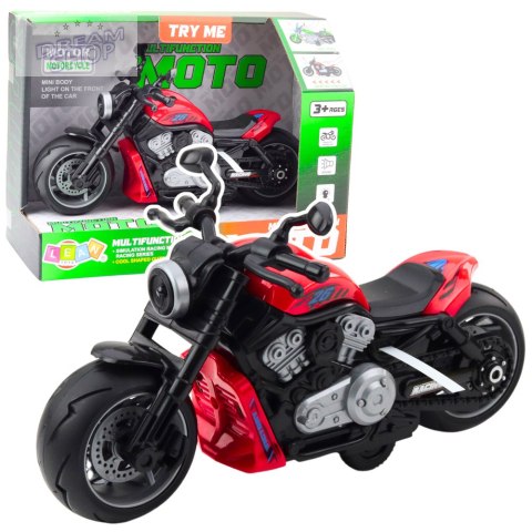 Motocykl Zabawkowy Na Baterie Napęd Światła Dźwięki Czerwony Motocykl Zabawkowy Na Baterie Napęd Światła Dźwięki Czerwony
