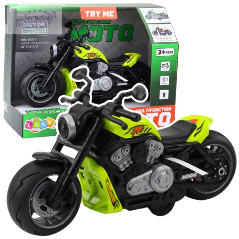 Motocykl Zabawkowy Na Baterie Napęd Światła Dźwięki Zielony Motocykl Zabawkowy Na Baterie Napęd Światła Dźwięki Zielony