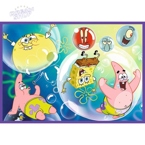 Puzzle - 4x250 - Szalony świat Sponge Boba Trefl 13342 Puzzle - 4x250 - Szalony świat Sponge Boba Trefl 13342