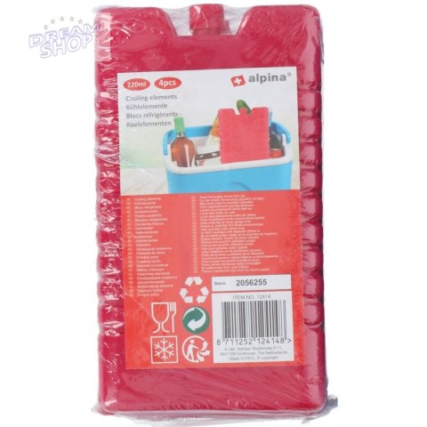 WKŁAD DO LODÓWKI 4X220ML - CZERWONY WKŁAD DO LODÓWKI 4X220ML - CZERWONY