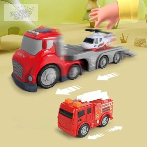 WOOPIE Czerwona Laweta Straży Pożarnej City Truck Efekty Dźwiękowe i Świetlne WOOPIE Czerwona Laweta Straży Pożarnej City Truck Efekty Dźwiękowe i Świetlne
