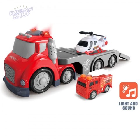 WOOPIE Czerwona Laweta Straży Pożarnej City Truck Efekty Dźwiękowe i Świetlne WOOPIE Czerwona Laweta Straży Pożarnej City Truck Efekty Dźwiękowe i Świetlne