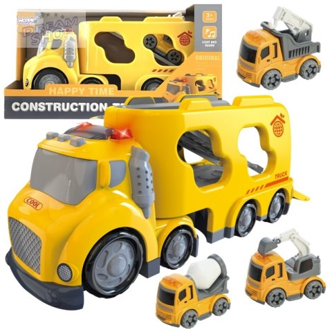 WOOPIE Duża Żółta Laweta City Truck Efekty Dźwiękowe i Świetlne WOOPIE Duża Żółta Laweta City Truck Efekty Dźwiękowe i Świetlne