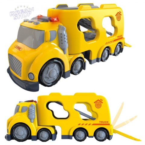 WOOPIE Duża Żółta Laweta City Truck Efekty Dźwiękowe i Świetlne WOOPIE Duża Żółta Laweta City Truck Efekty Dźwiękowe i Świetlne
