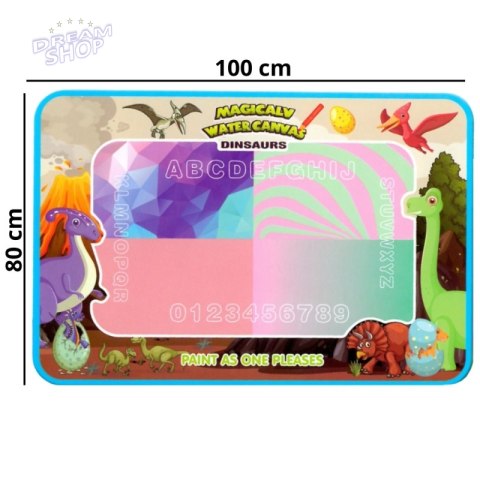 WOOPIE Magiczna Mata do Malowania Wodą XXL Pieczątki Cyferki 100cm