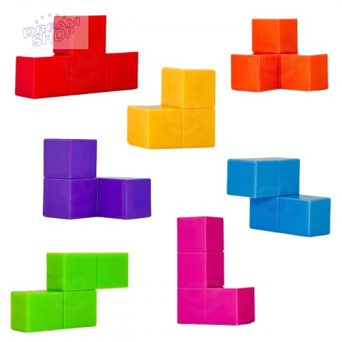 WOOPIE Układanka Kostka Tetris Z Zestawem Kart