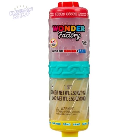 Wonder Factory Never Dry Dough&Sand Red Yellow Wonder Factory Never Dry Dough&Sand Red Yellow