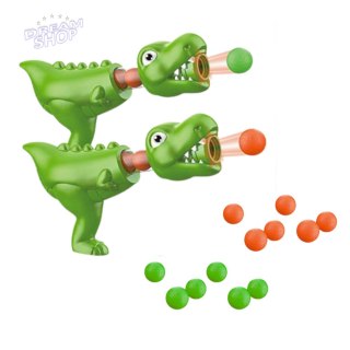 Zestaw Strzelecki Gra Rzut Do Celu Tarcza Pistolet Dinozaury