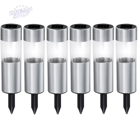 LAMPA SOLARNA 4,5X15CM INOX 6SZT LAMPA SOLARNA 4,5X15CM INOX 6SZT