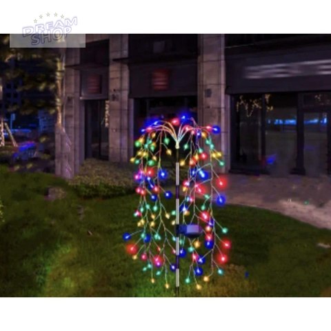 LAMPA SOLARNA DRZEWKO FAJERWERKI MULTICOLOR 72CM 120 LED