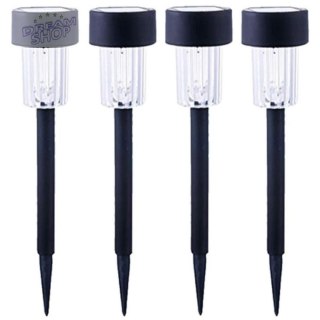 LAMPA SOLARNA PLASTIKOWA 4,5x31CM LED- KPL.4SZT
