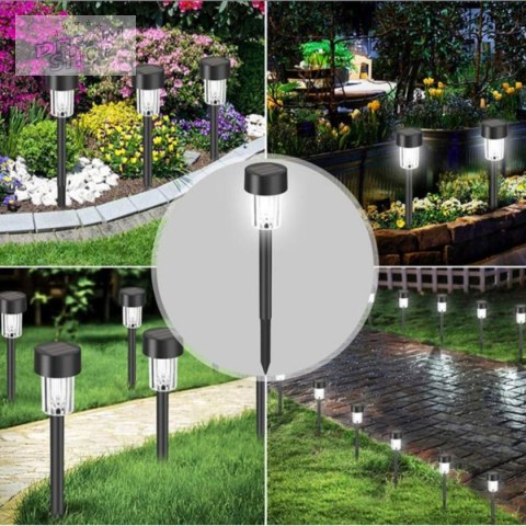 LAMPA SOLARNA PLASTIKOWA 4,5x31CM LED- KPL.4SZT
