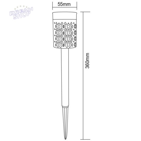 LAMPA SOLARNA POCHODNIA EFEKT OGIEŃ PŁOMIEŃ 5.5X36CM 6 LED LAMPA SOLARNA POCHODNIA EFEKT OGIEŃ PŁOMIEŃ 5.5X36CM 6 LED