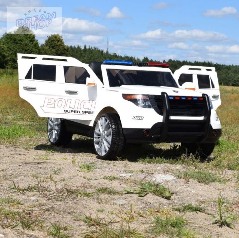 MEGA POLICJA Z MEGAFONEM I RADIEM, MIĘKKIE KOŁA/9935