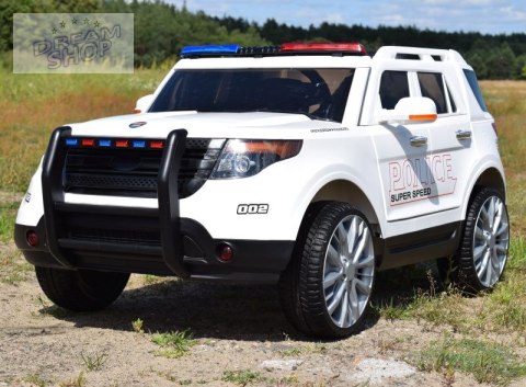 MEGA POLICJA Z MEGAFONEM I RADIEM, MIĘKKIE KOŁA/9935
