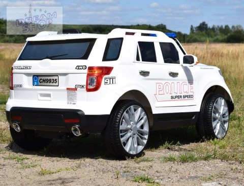 MEGA POLICJA Z MEGAFONEM I RADIEM, MIĘKKIE KOŁA/9935